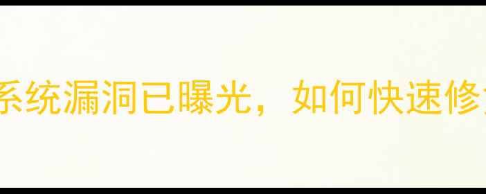 图片 OPPO手机紧急提醒！系统漏洞已曝光，如何快速修复？附详细防护指南2