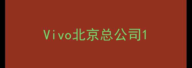 Vivo北京总公司