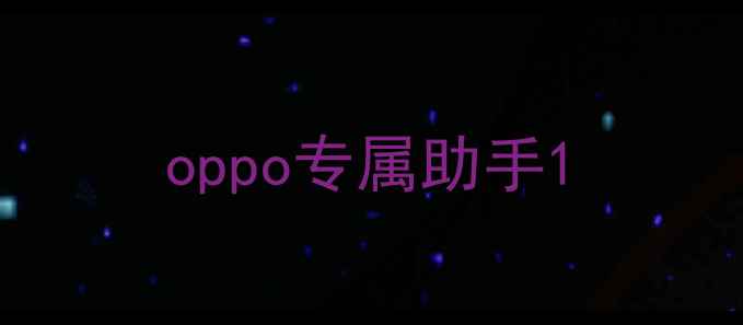 图片 oppo专属助手1