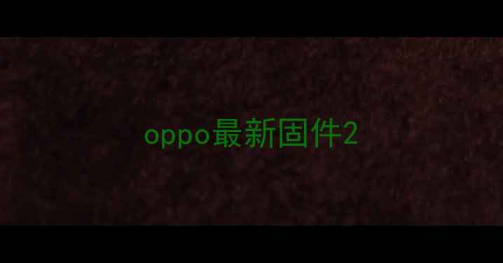 图片 oppo最新固件2