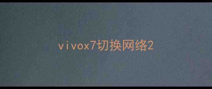 图片 vivox7切换网络2