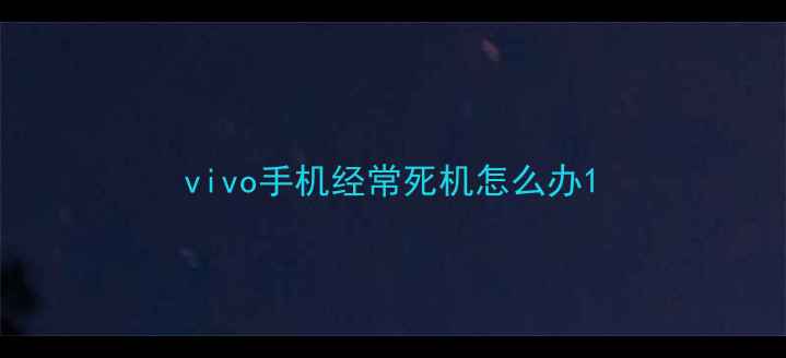 图片 vivo手机经常死机怎么办1
