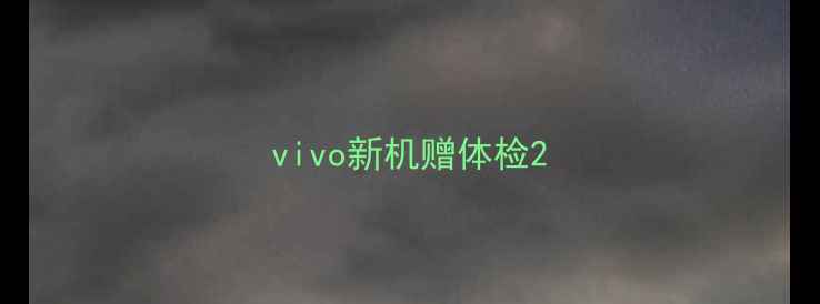 图片 vivo新机赠体检2