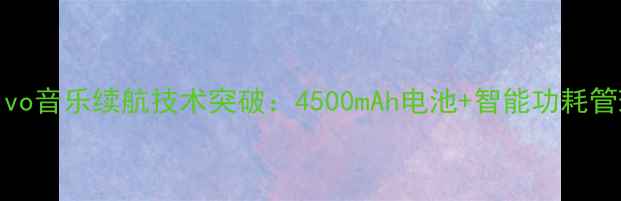vivo音乐续航技术突破4500mAh电池智能功耗管理