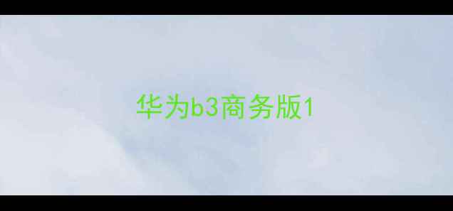 华为b3商务版