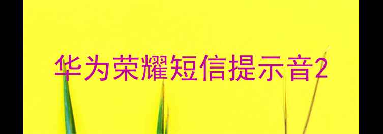图片 华为荣耀短信提示音2