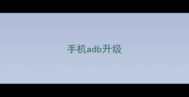 图片 手机adb升级