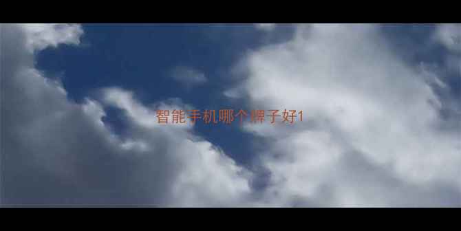 图片 智能手机哪个牌子好1