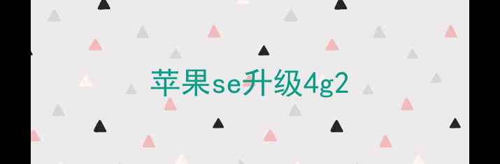 图片 苹果se升级4g2