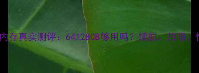 苹果8内存真实测评64128GB够用吗续航拍照性能全